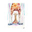 Superbe décoration murale pour enfants girafes sous la pluie-52153502-52153503