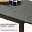 Table de salle à manger extensible pour l'extérieur-1658370188