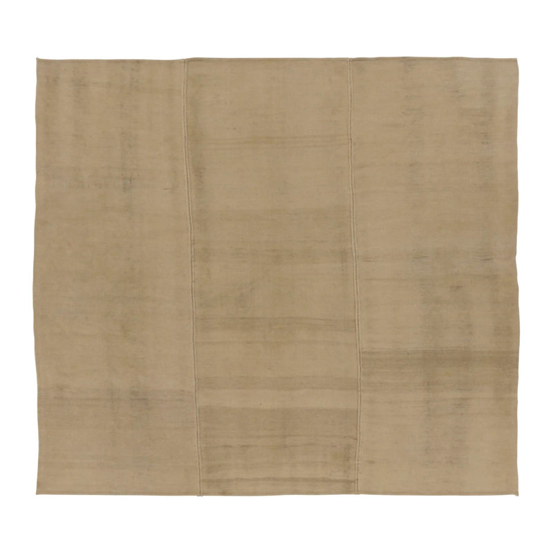 Rez Kilim Wool Striped Area Rug