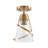 Glass Semi Flush Mount Ceiling Light