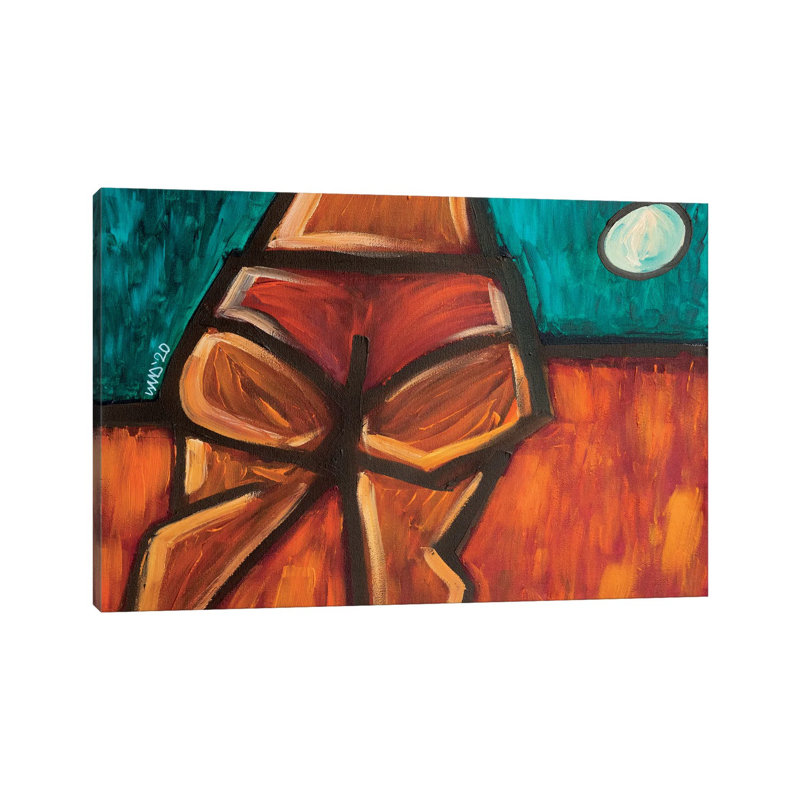 Cheeks On The Horizon by Akaimi The Artist - Wrapped Canvas Print, 20.32 cm H x 30.48 cm W