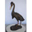 Statue en bronze Dingess Crane regardant vers le bas - Taille: L 17 po x l 12 po x H 31 po.