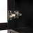71" Fluted Tall Arched Pantry Cabinet With Adjustable Shelves, Elegant Display Storage With Hidden Drawer & Glass Door For Kitchen, Living Room, Dining Room, Black-1477715275