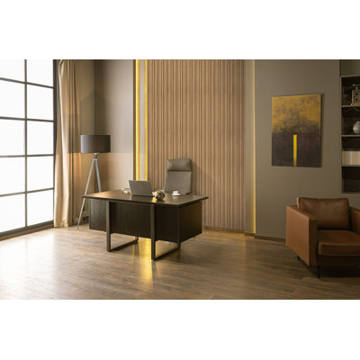 Concord 3D Wall Panels | Faux Wood Paneling | Waterproof | 94.5” x 4.8” Each | 17.5 sqft. 
