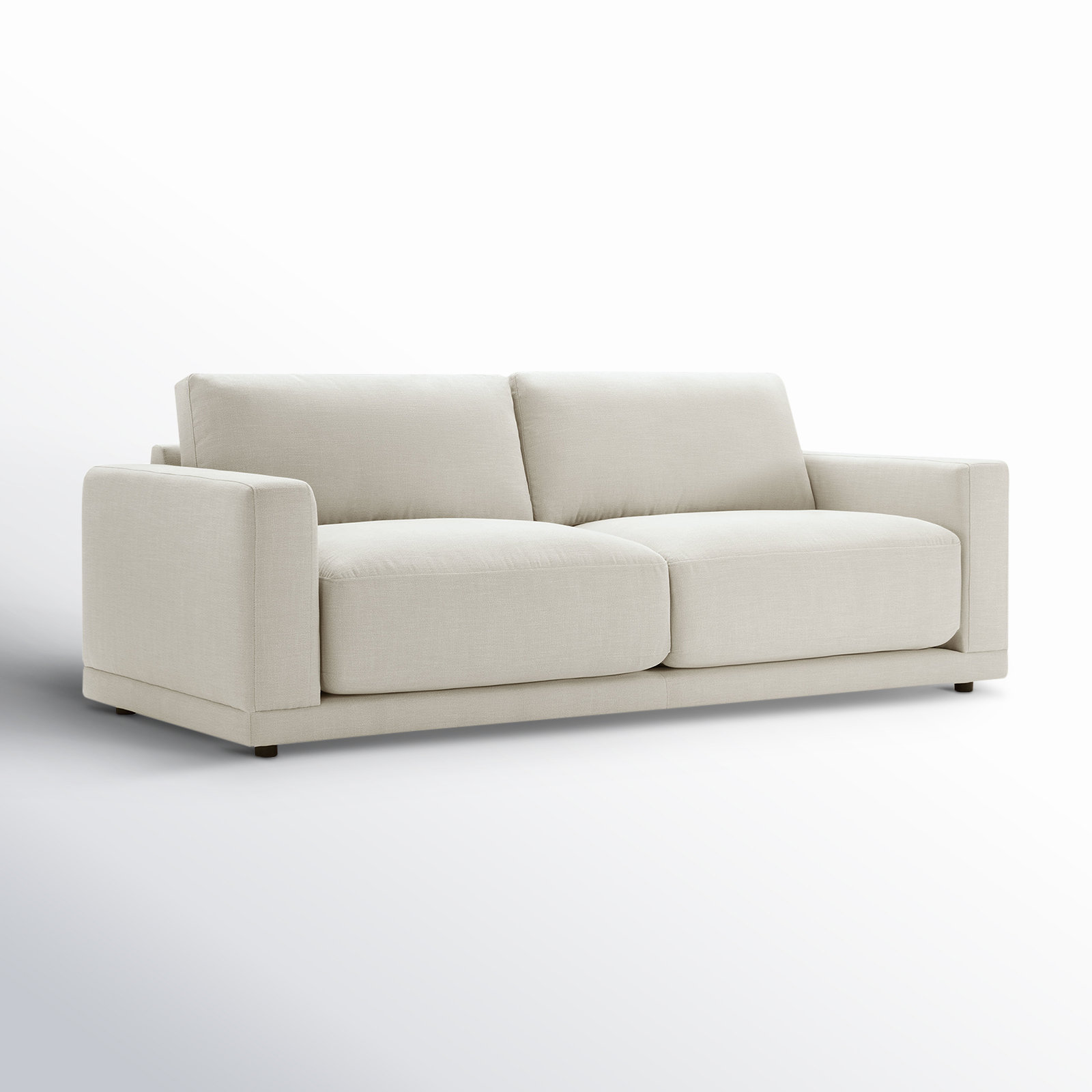 Blakes 91'' Upholstered Sofa, Effie Linen Performance Linen