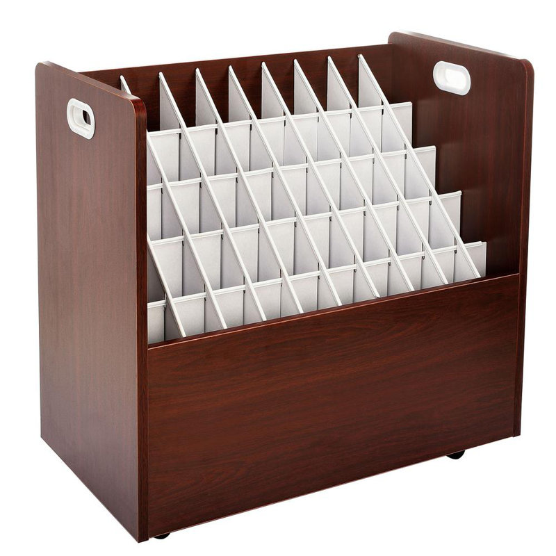 Rangement mobile à 50 compartiments, Brun