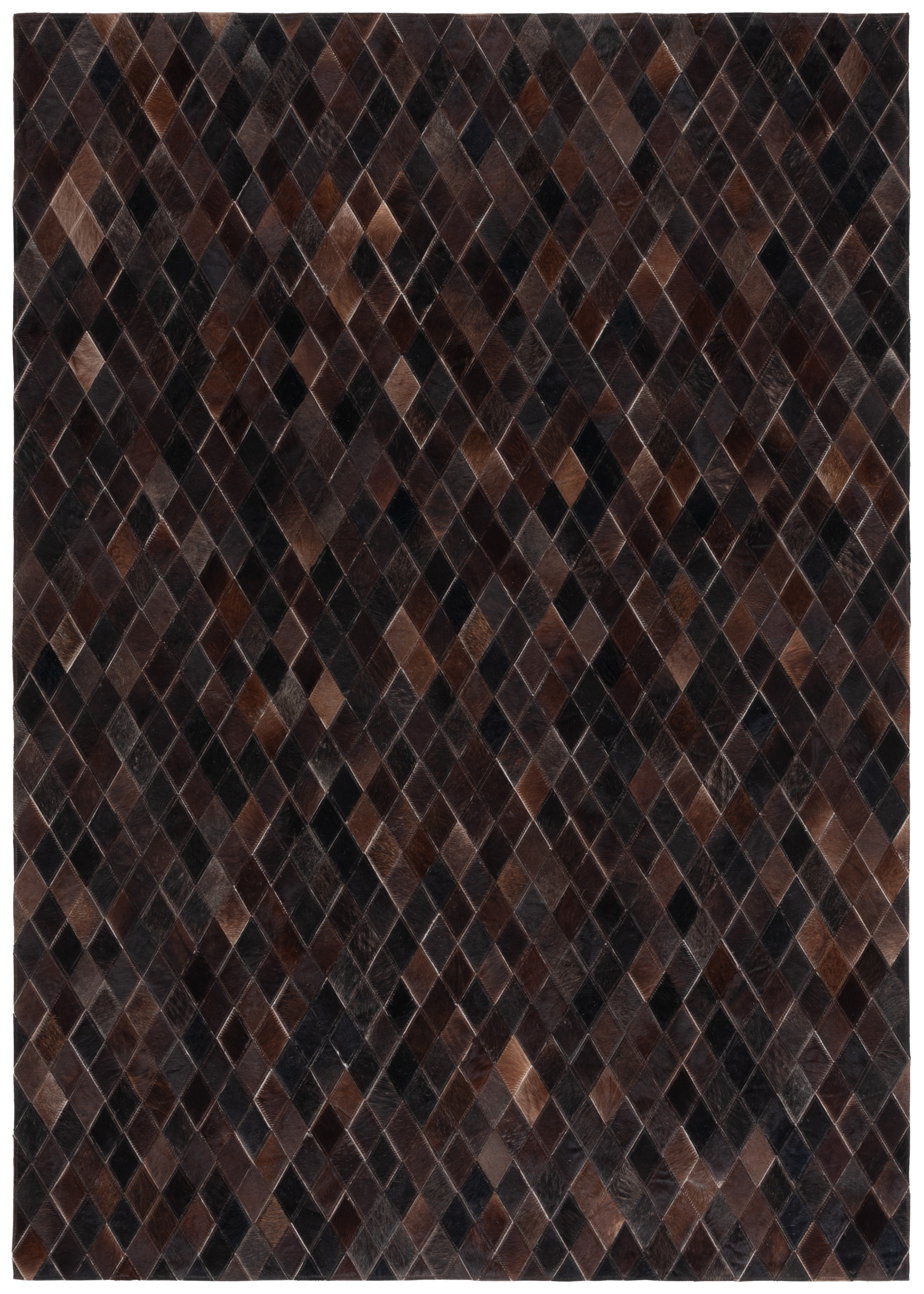 Ebern Designs Schaible Hand Woven Leather Geometric Rug | Wayfair
