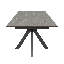 Extendable Rectangular Dining Table with Steel Base-1530622988-1529121495