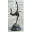 Sculpture Badina danseuse en bronze à ballerine par Aldo Vitaleh sur base en marbre