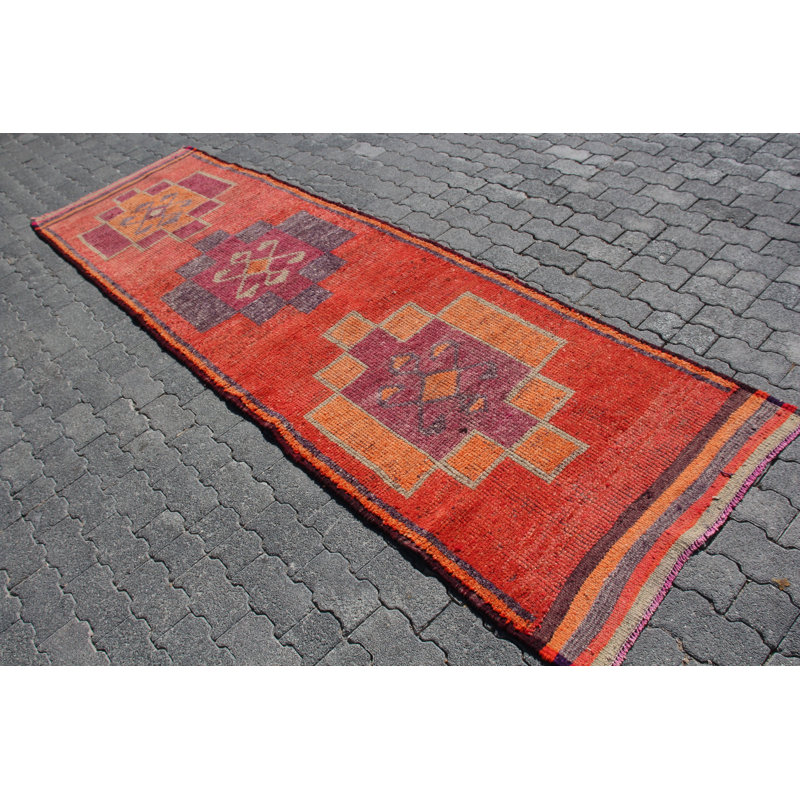 Tapis de couloir turc authentique authentique à motif classique - idéal pour une décoration intérieure élégante