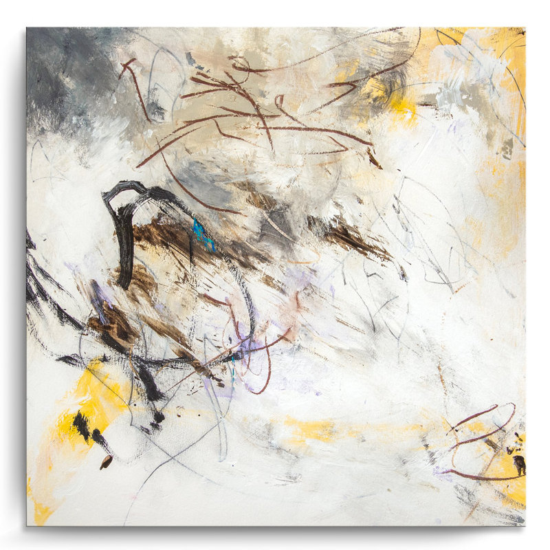 Abstract Zero Gravity by  - Wrapped Canvas Painting, 16" H x 16" W