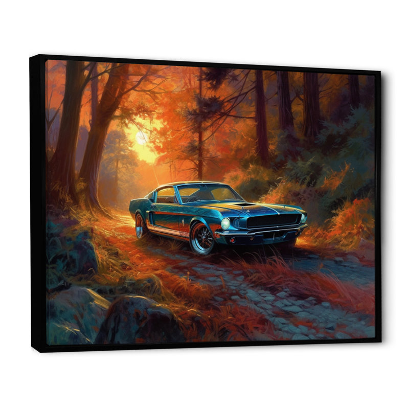 Mustang Forest Drives II, Cadre flottant noir, H 30 po x l 40 po x P 1,5 po