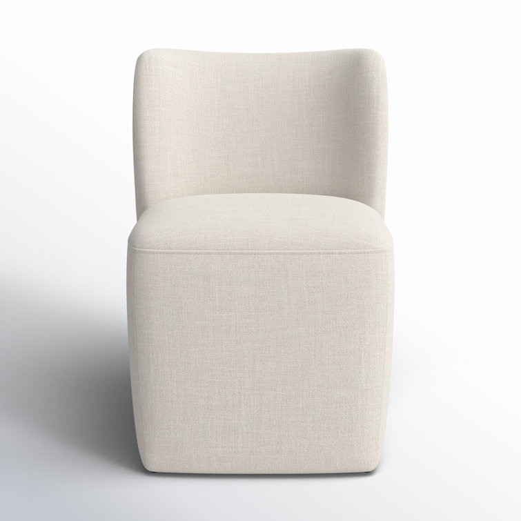 Madie Upholstered Dining Chair with Casters   
