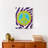 Peace Sign Zebra - Wrapped Canvas Painting-537425888