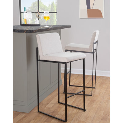 Ernestine High Back Faux Leather Bar & Counter Stool