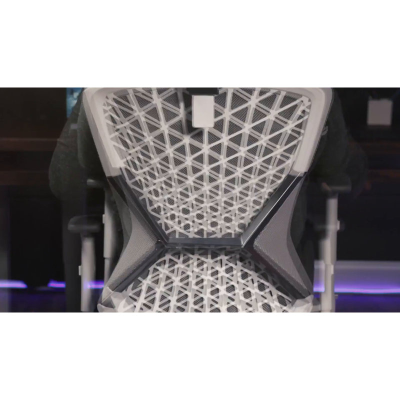 Black Ergonomic Mesh Gaming Chair with Adjustable Headrest