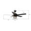 Ventilateur de plafond standard à 5 pales de 52 po avec commande murale et ensemble d'éclairage inclus -1305088736