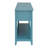 Teal Console Table With Bottom Shelf