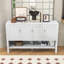 Buffet moderne avec tablettes réglables et rangement ouvert-36324163
