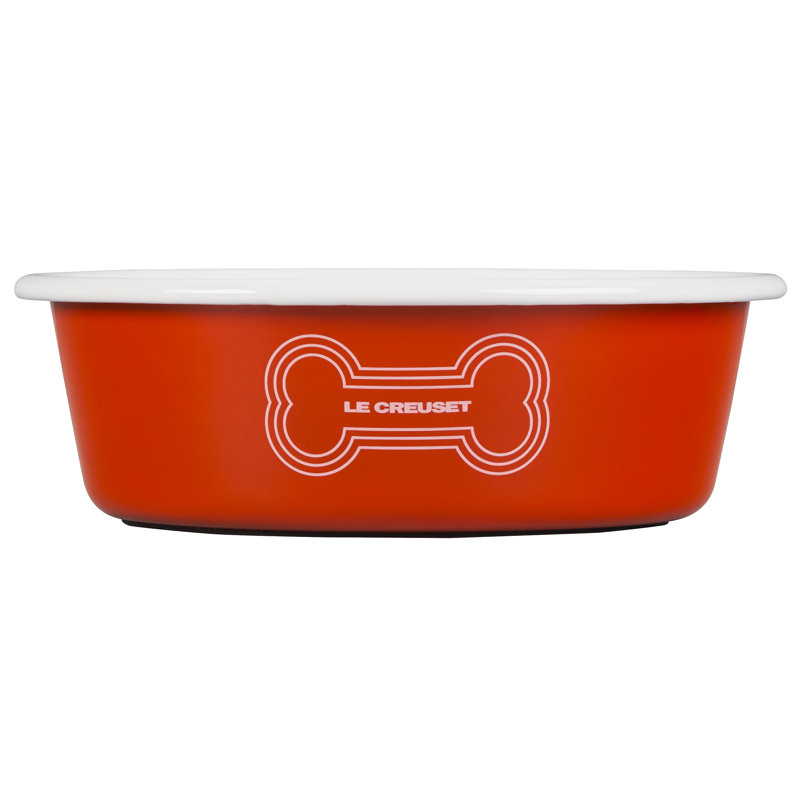 Pet Dog Bowl, Orange, Large (6 cups)