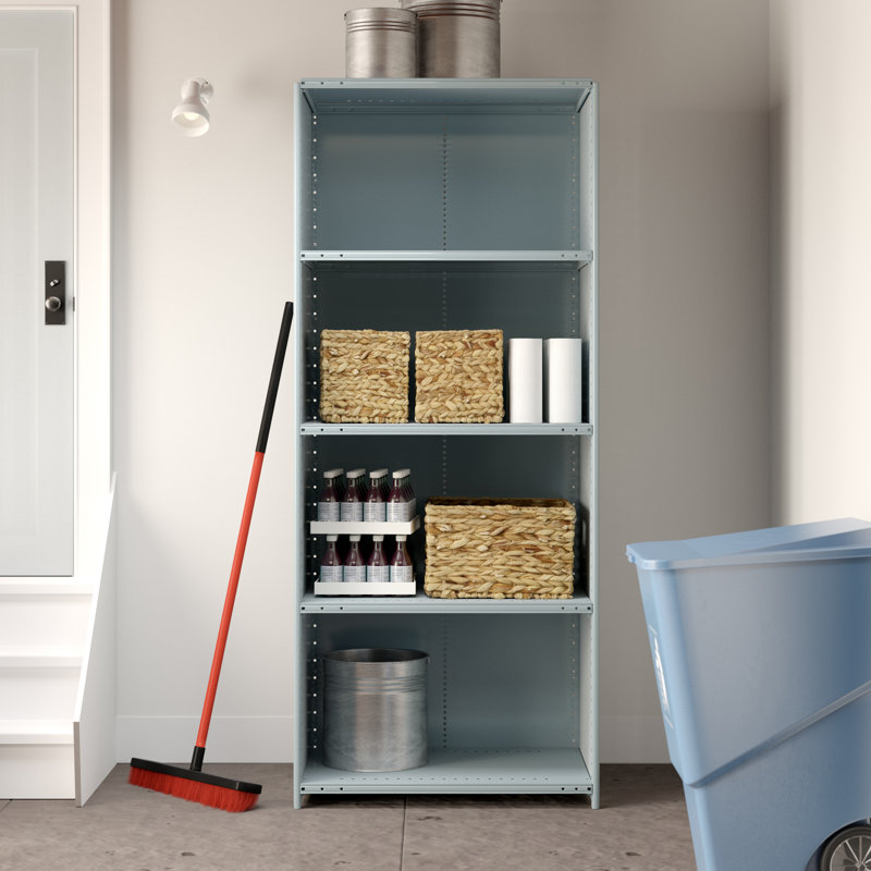Hi-Tech Metal Shelving Unit, 36"W x 12"D x 87"H
