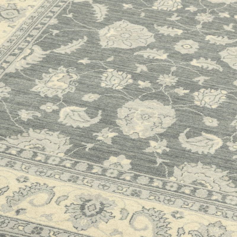 Ferrero Machine Woven Wool Grey Indoor Rug, Rectangle 130 x 190cm