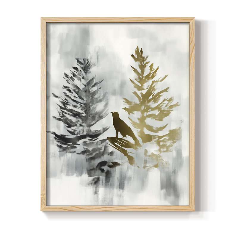 Reproduction encadrée - bois massif, Naturel, H 11 po x l 9 po