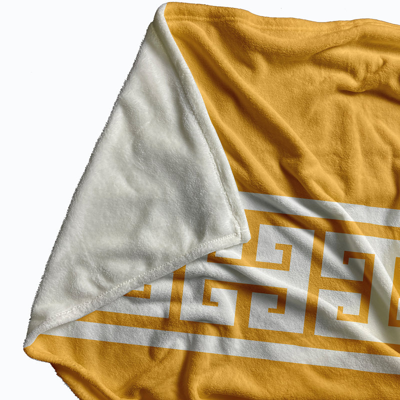 Joseph Plain Weave / Muslin Throw Blanket, Yellow