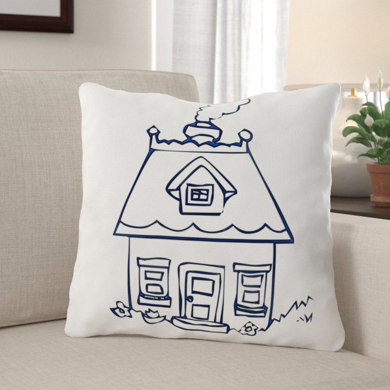 Outdoor Reversible Throw Pillow, Microsuede, Indoor