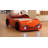 Aslyn Twin Race Car Bed, LED Lights, Spoiler-528942876