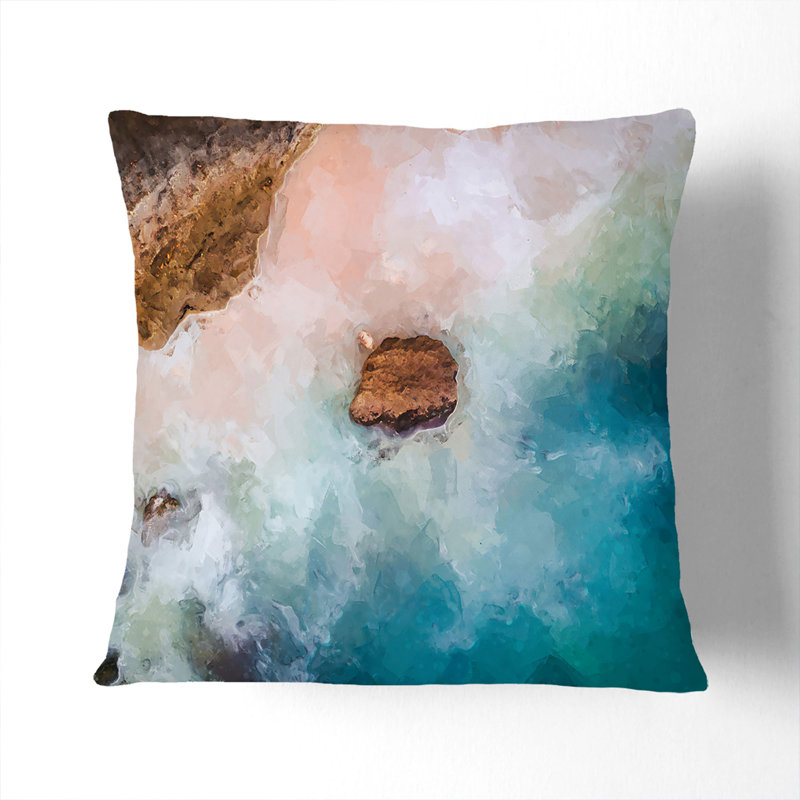 Square Throw Cushion, White, 40cm H x 40cm W x 15cm D