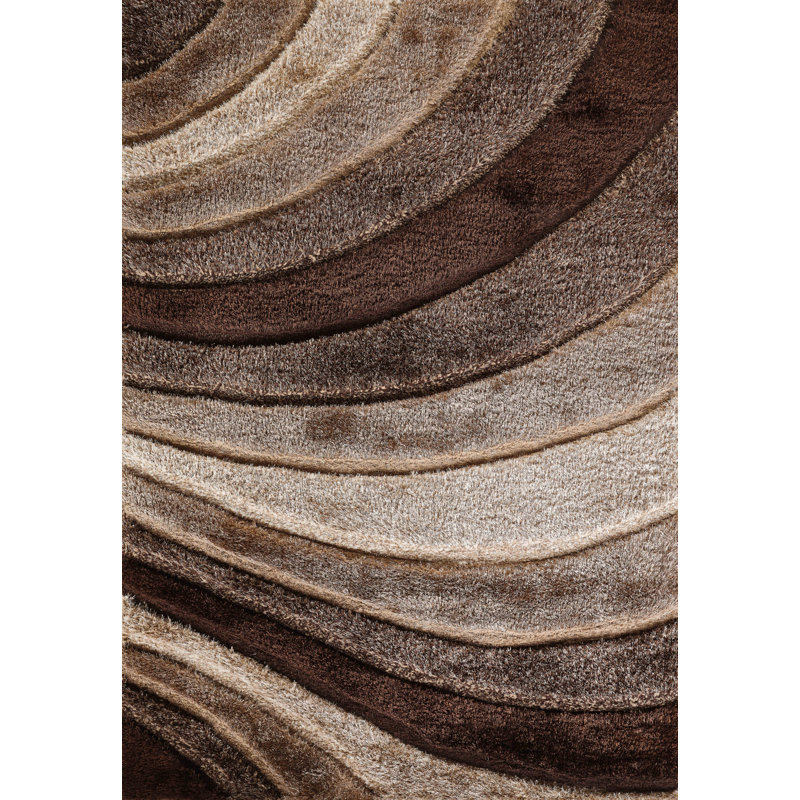 Boise Geometric Shag Area Rug, Rectangle 80 x 150cm