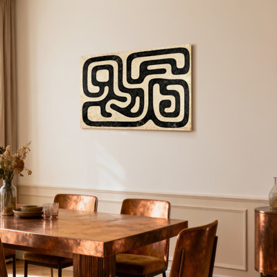 Motif géométrique abstrait, reproduction d'art sur toile tendue sur toile, ensemble de 1