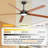 Kenlay 72'' Ceiling Fan with LED Lights