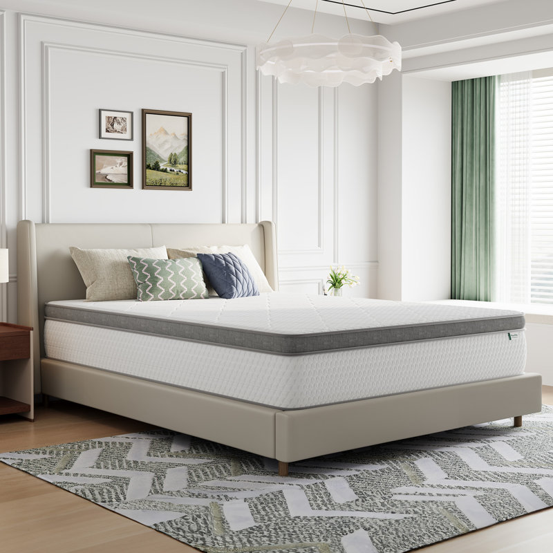 Novilla 3-Zone Design Medium Gel Memory Hybrid Mattress in a box, 12", Queen