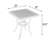 Rectangular Outdoor Side Table , 21 " W 21 " D
