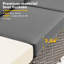 Canapé modulaire d'extérieur à coussins de 107,08 po de largeur avec coussins-1300814406