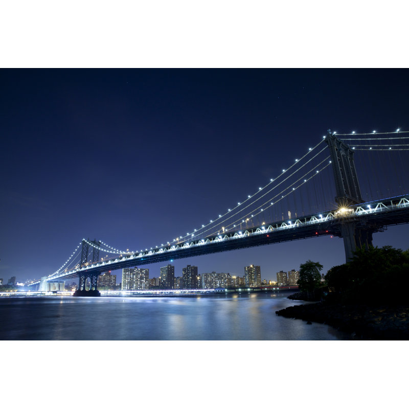 Montone Manhattan Bridge - Wrapped Canvas Print, 30cm H x 46cm W x 3.8cm D
