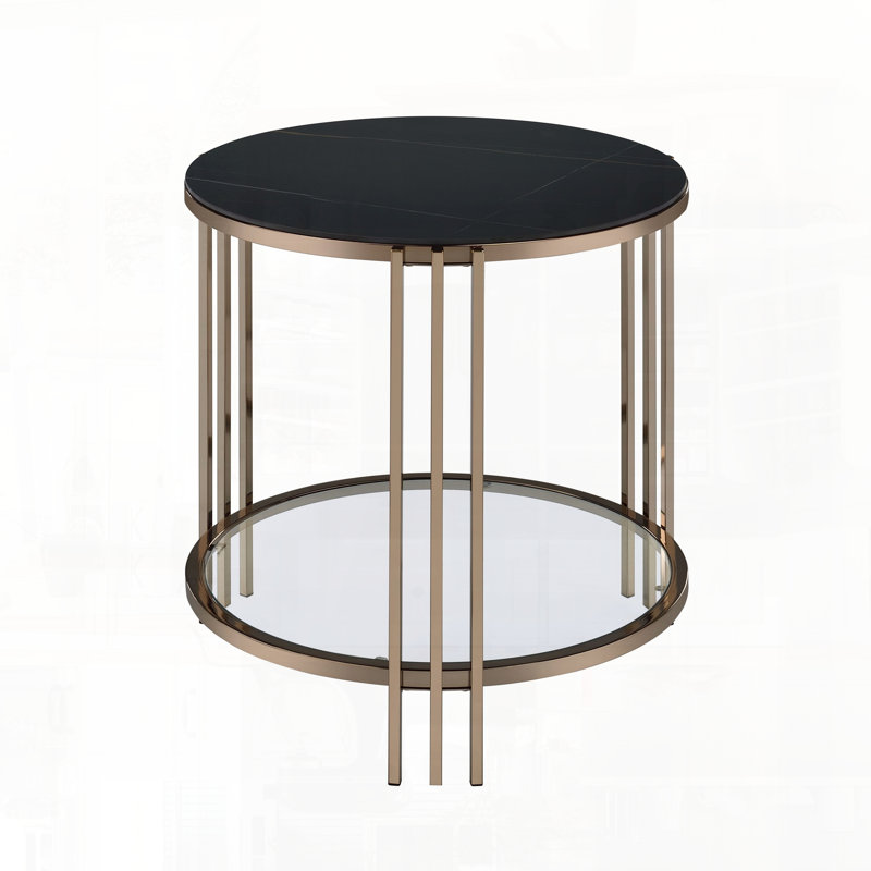 Table de bout en pierre frittée