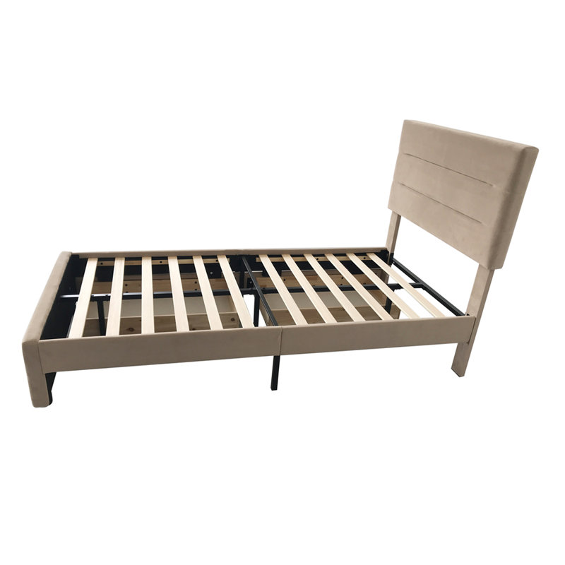 Upholstered Storage Bed, Single (3'), Champagne