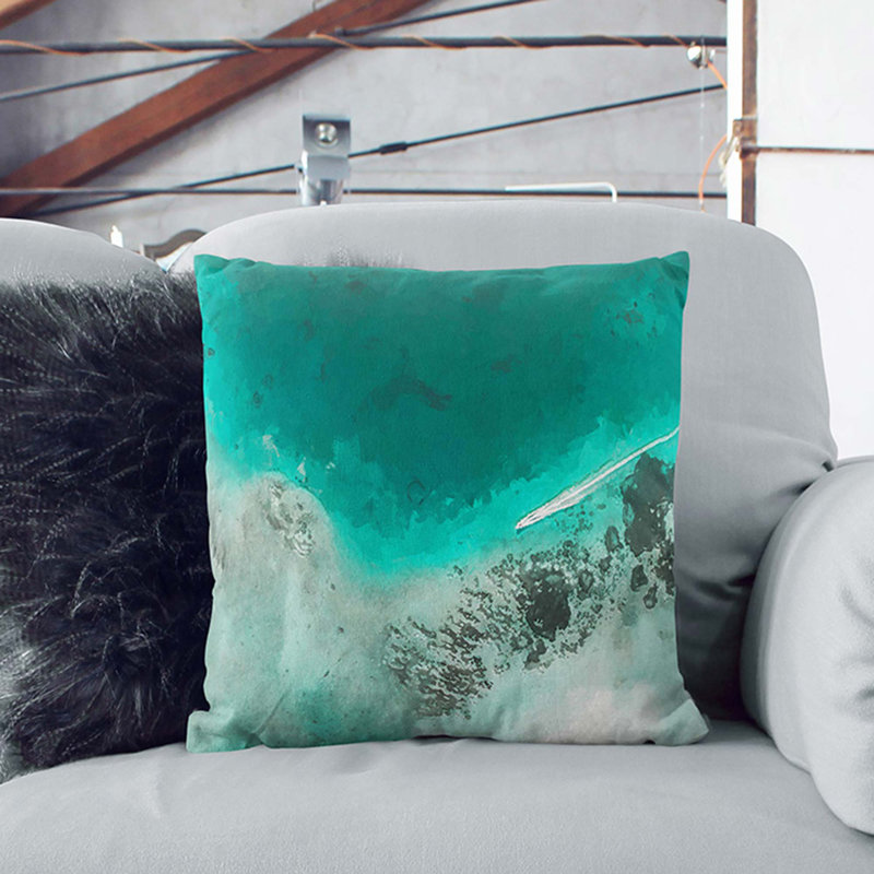 Square Cushion, 40cm H x 40cm W x 15cm D, Stone