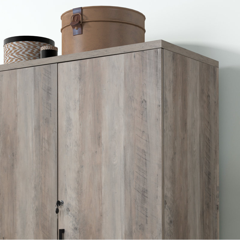 Krajewski Armoire, Stone Gray