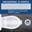 Assurance 3" Raised Toilet Seat for Seniors, Clean Shield Guard, Secure Hinges, Elongated, White