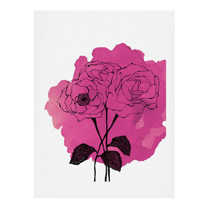 « rose spray roses », reproduction d’art, H 10 po x l 8 po x P 0,13 po