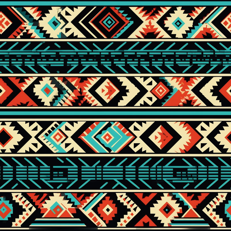 Rideau de douche Native American, H 93 po x l 70 po
