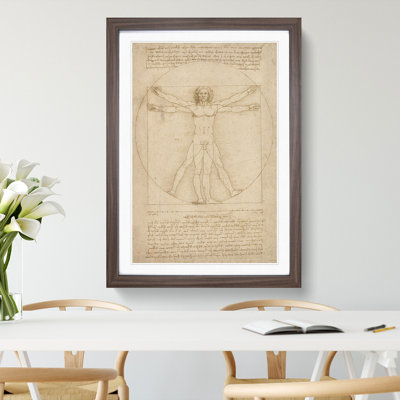 Vitruvian Man Vol.2 by Leonardo Da Vinci - Framed Print