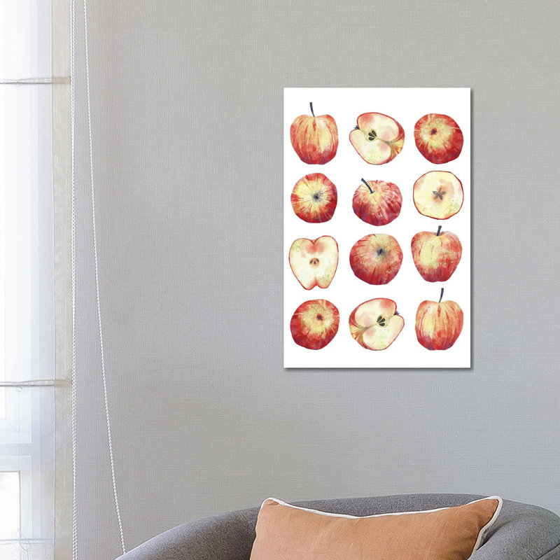 Apples By Nic Squirrell - Wrapped Canvas Graphic Art by Nic Squirrell - Wrapped Canvas Print, 66.04cm H x 45.72cm W x 1.91cmD