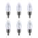 4 Watt LED - Flex Gray Coil Filament - B11 - Candelabra Base - 2700K CCT - Clear - 120 Volt