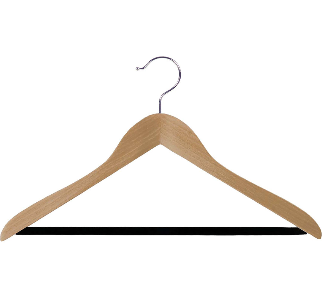 Yearby Wood Non-Slip Standard Hanger Rebrilliant 