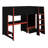 Full Size Gaming Loft Bed With Built-In Desk-1205556308